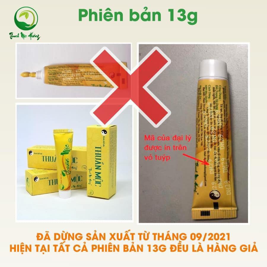 CẢNH BÁO: KEM BÔI DA THUẦN MỘC 13G ĐANG LƯU HÀNH TRÊN THỊ TRƯỜNG LÀ HÀNG GIẢ, KÉM CHẤT LƯỢNG