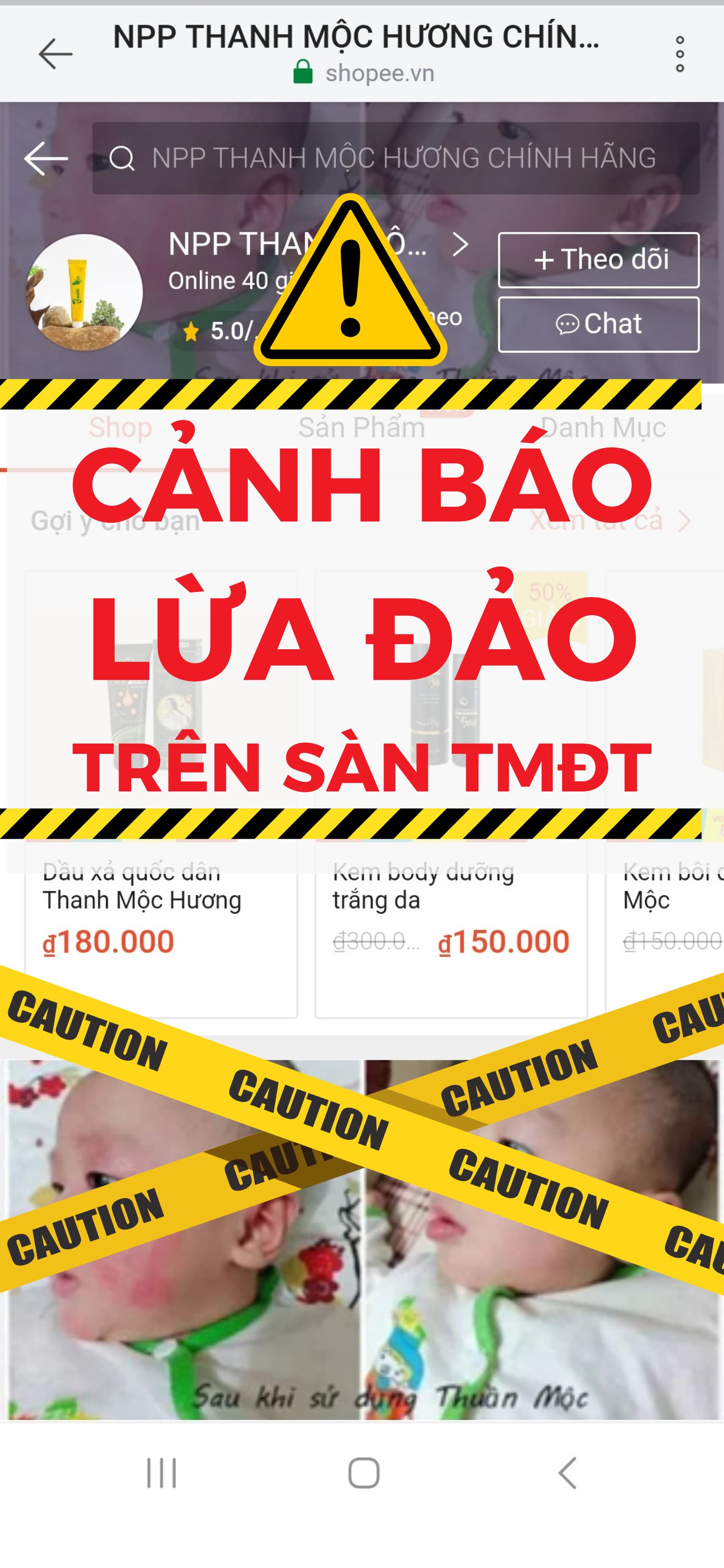 CẢNH BÁO LỪA ĐẢO TRÊN SÀN THƯƠNG MẠI ĐIỆN TỬ